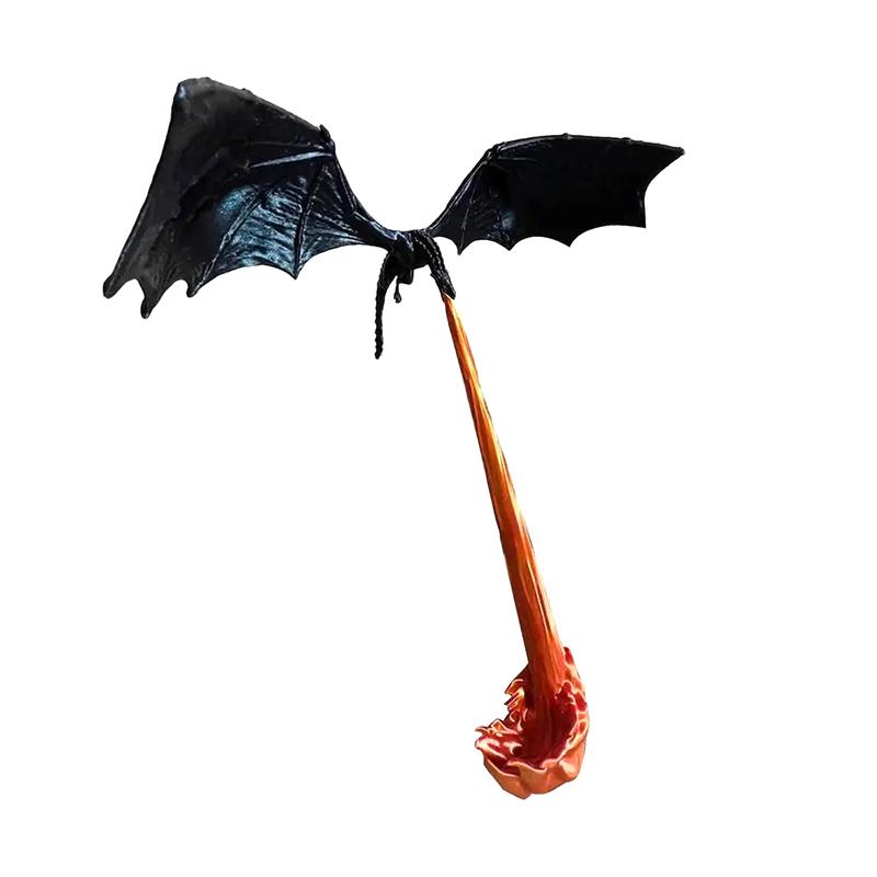 Скульптура «Пламя дракона» для книжного уголка, готический орнамент «Огнедышащий дракон», подарок на Хэллоуин, день рождения, украшение для книжной полки