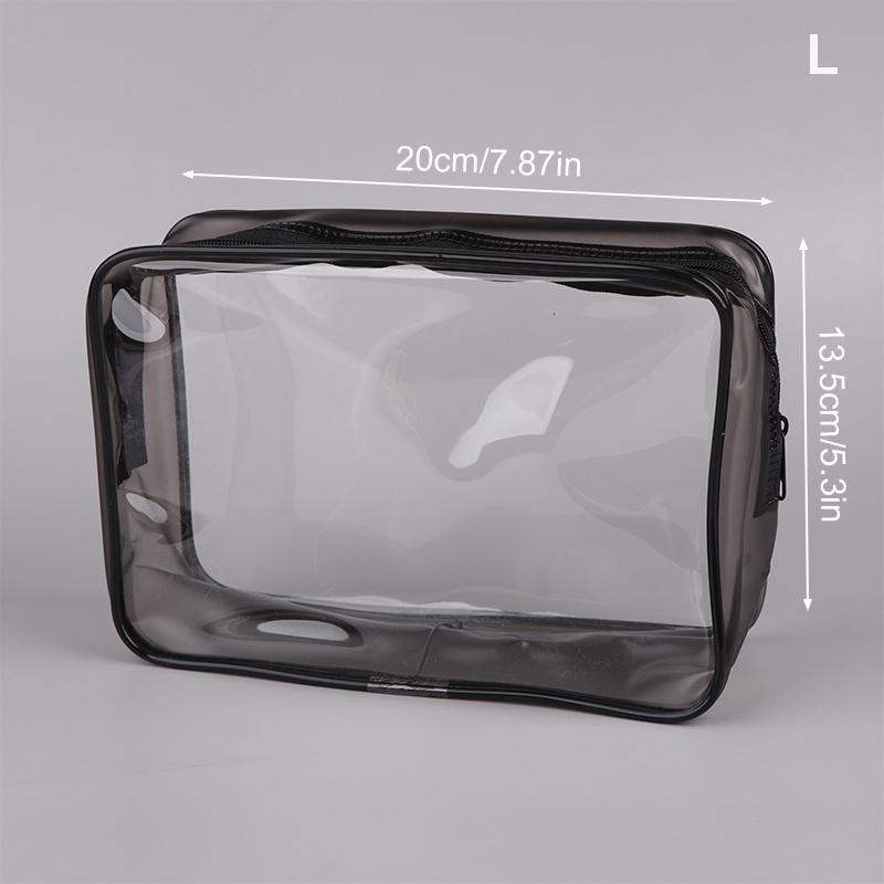 1Pc Clear Makeup Bag Fashion Transparent Travel Portable Mini Wash Storage Bags Women Zipper Organizer Cosmetic Bag