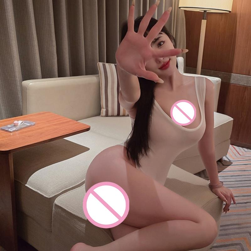 Sexy Open Crotch Bodysuit Japanese Style Swimsuit One-Pieces Lingerie See-Through Underwear Tight Teddies Costume For Sex