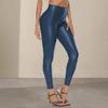 Imitation Leather Women Pants High Elasticity Tight Fit High Waist Long Trousers Hip Lifting Leggings Daily Wear