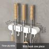 Punch-Free Wall-Mounted Mop and Broom Holder - Bathroom Storage Hook