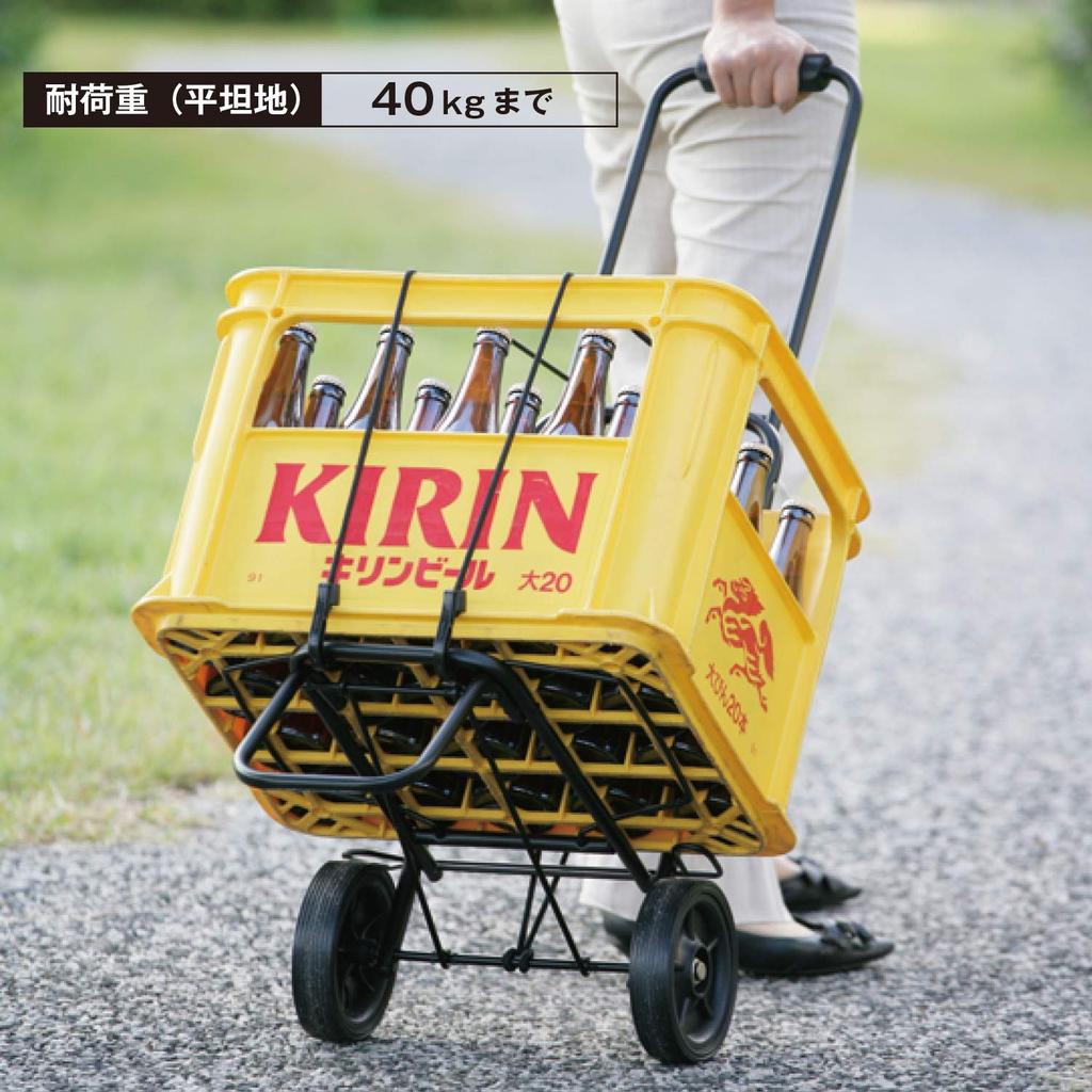 BUNDOK Carry Cart M Size BD-335K Foldable Elastic Strap Included Load Capacity 40kg