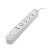 5-socket 16A Power Strip with Switch, 2 USB Ports and 3 M Cable HO5VV-F 3x1.5 Mm² Black