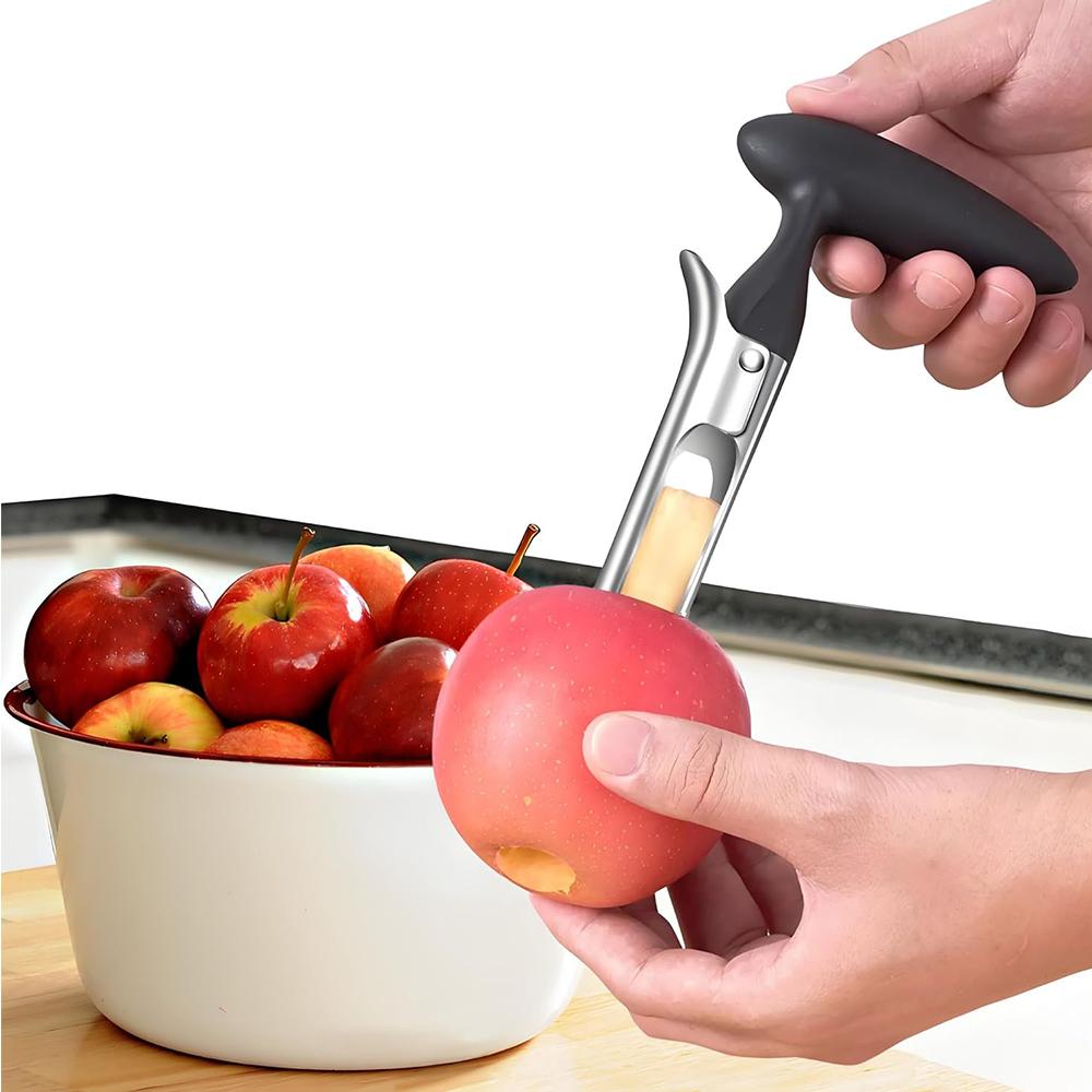 Инструмент для удаления сердцевины яблок, Прочный удалитель сердцевины яблок для запекания яблок и многого другого, Черный