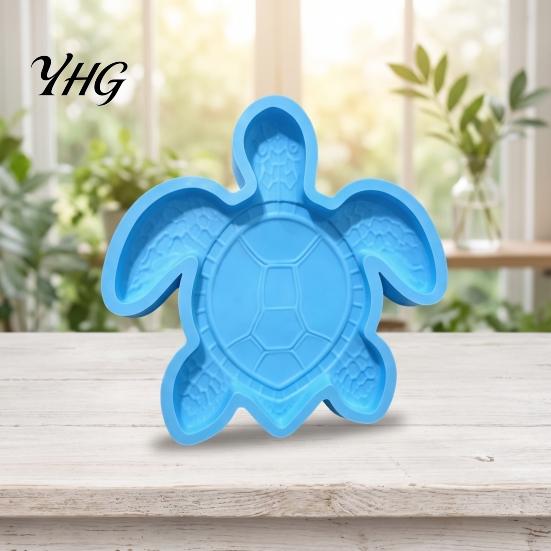 Stepping Stone Molds for Garden Reusable Sea Turtle Mold Art, DIY Oceans Theme Concrete Decorative Flower Bed Accents Paver Mold, Giant Silicone