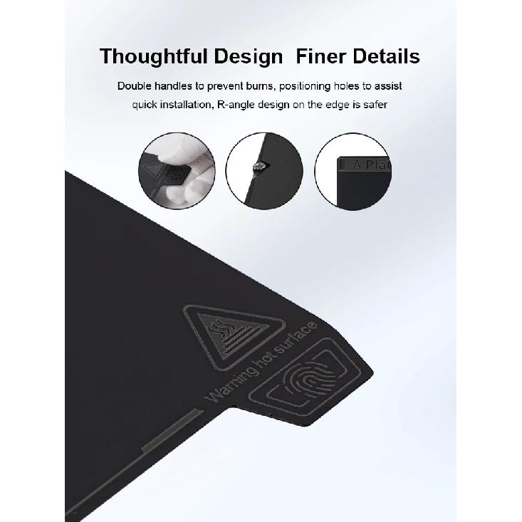 Creality K1 Max Smooth PEI Build Plate / K1 Smooth PEI Build Plate for Ender-3 S1 Ender-3 S1 Pro Ender-5 S1 K1 Ender-3 V3 SE