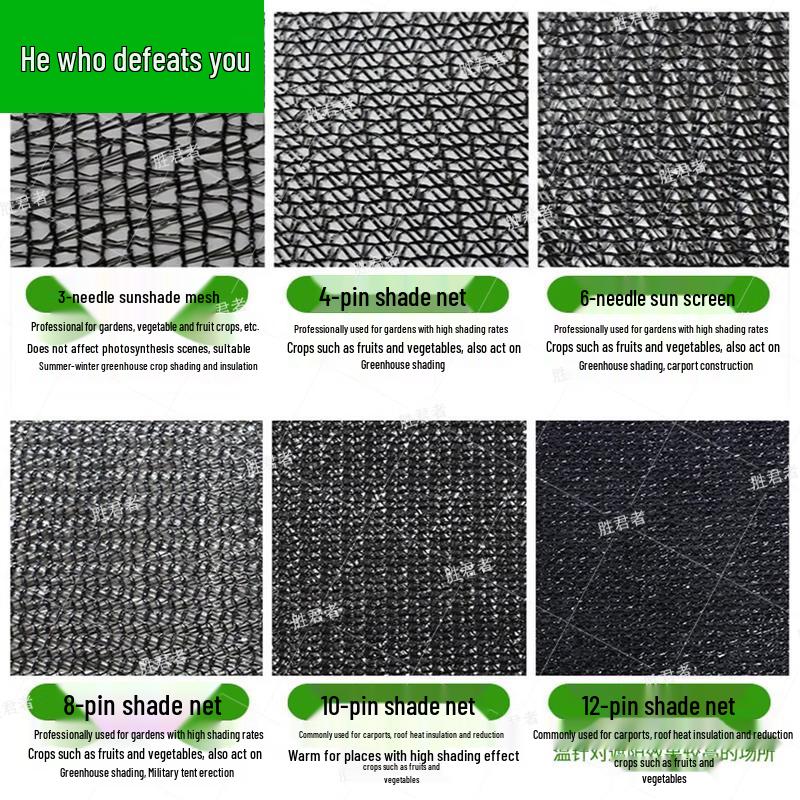 Shengjunzhe Heavy-Duty Black Sun Shade Net for Greenhouses