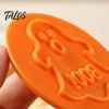Home Handmade Pastry Tools 8pcs Halloween Magnetic Cookie Stamp Molds, Pumpkin Ghost And Skeleton Patterns Professional Biscuit Mold Cutter