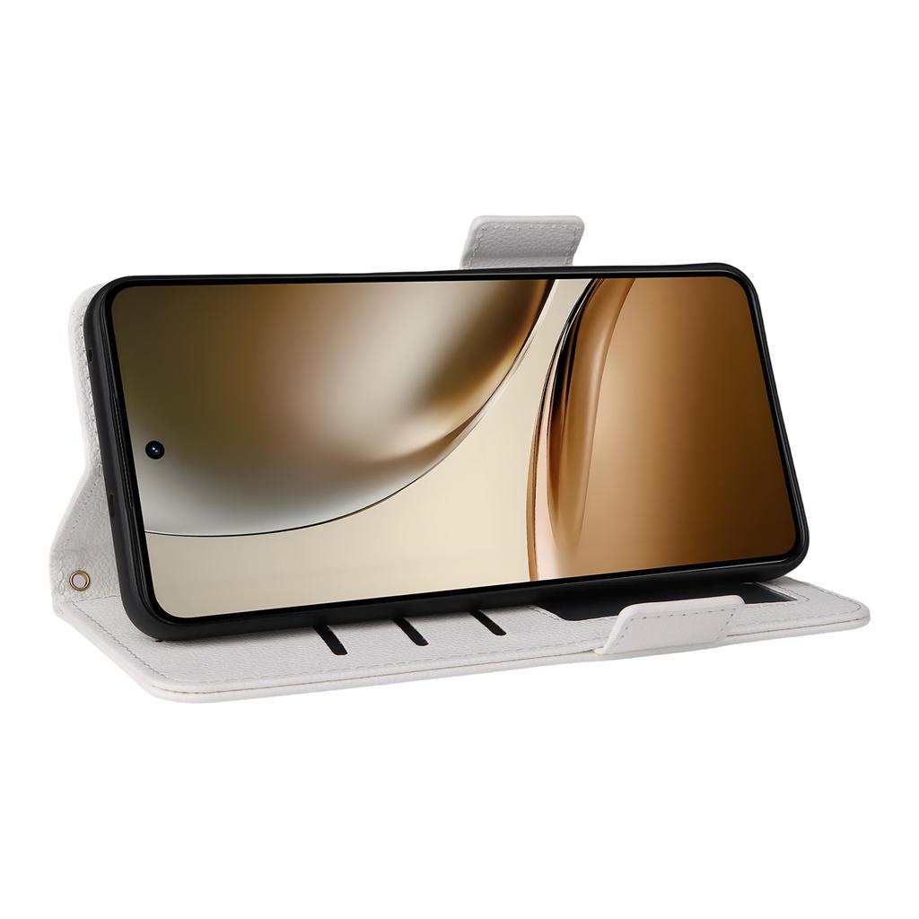 Чехол для Realme Neo7x 5G/P3 5G с ремешком на запястье, текстура личи, кошелек из ПУ кожи, чехол для телефона