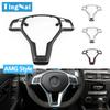 Car Steering Wheel Frame Trim Cover For Mercedes Benz AMG Style A B C E GLK GLA CLA CLS Class W176 W246 W204 W212 W156 W117