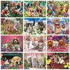 Full Round/Square Drill Diamond Painting 5d Cat Animal DIY Home Decor Diamond Embroidery Dog Handmade Craft Kit