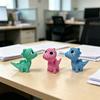 3D-печатная фигурка динозавра Yousheng, Милая мини-статуэтка динозавра с вязаной текстурой, Миниатюрное коллекционное украшение для рабочего стола в детскую комнату, Декор для стола