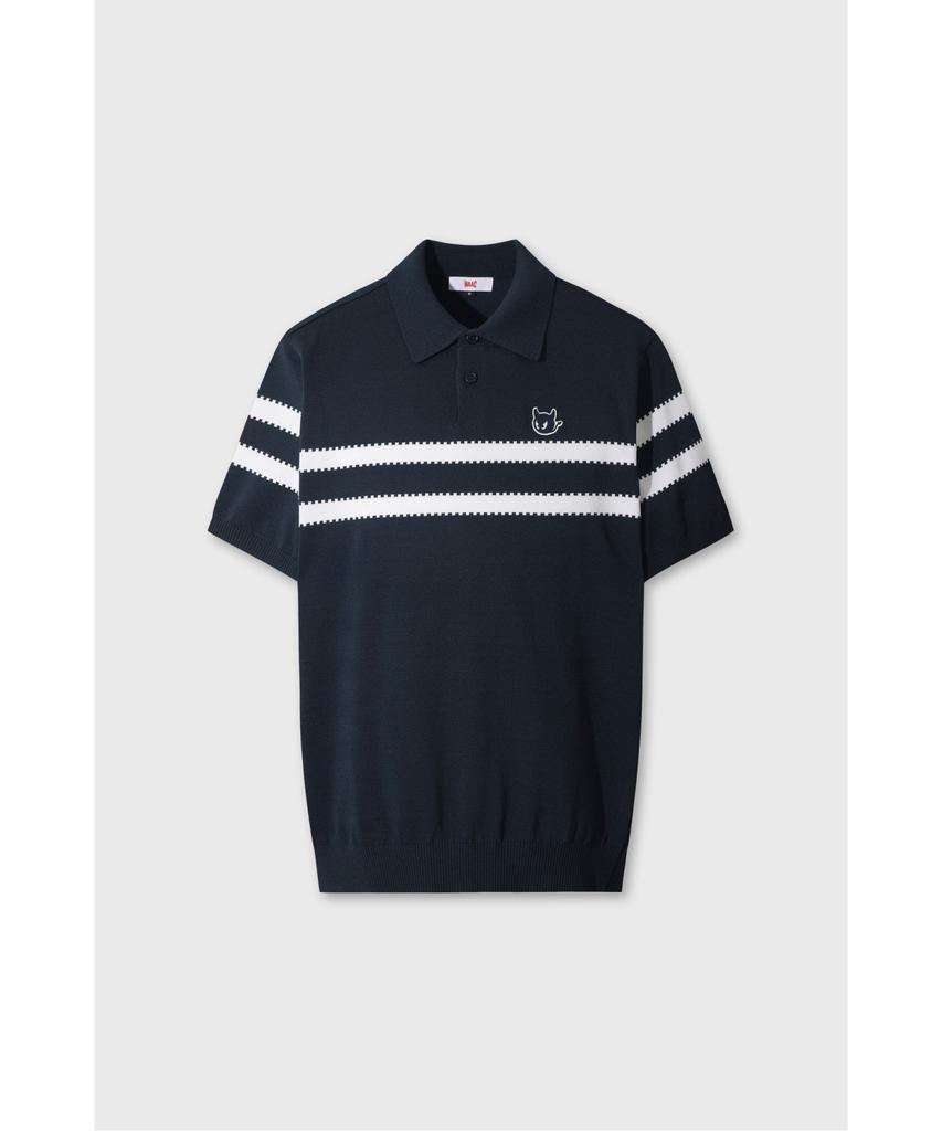 WAAC Men Waacky Stirpe Knit Polo Wmwaa26604Nyx