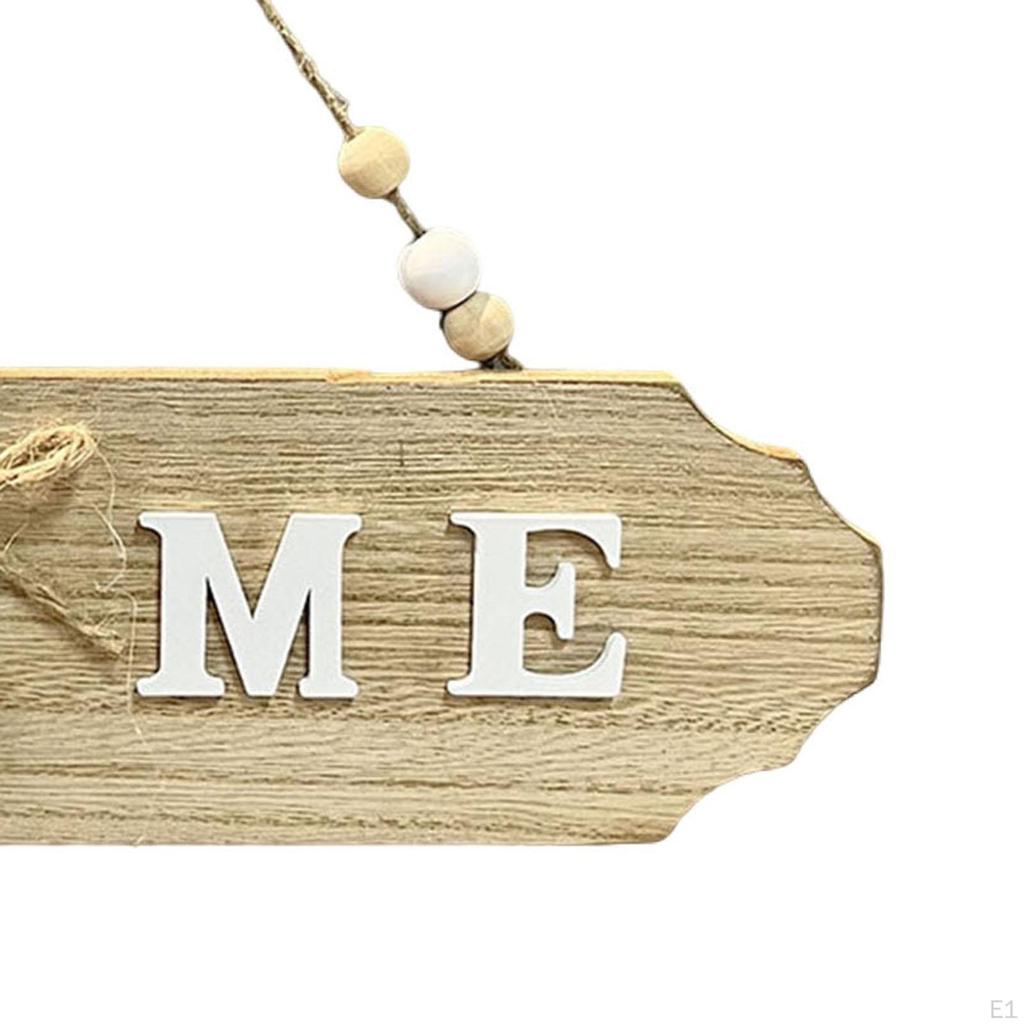 Handcrafted Wooden Door Sign with Elegant Bow Detail