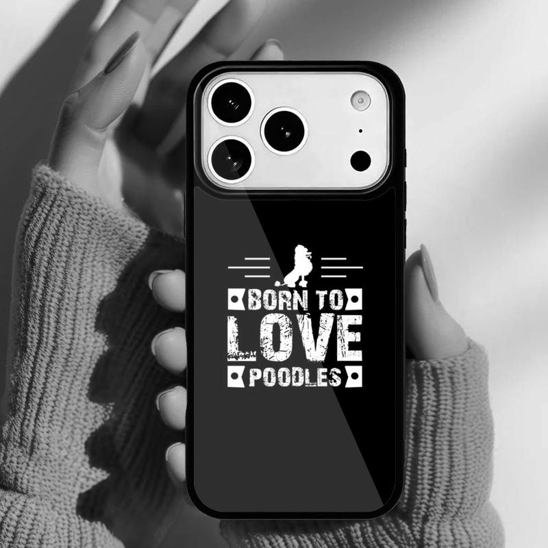 Забавный дизайн пуделя Жизнь лучше с пуделем Чехол для телефона iPhone 17 16 15 14 13 Pro Max Задняя крышка для 12 11 Pro Coque
