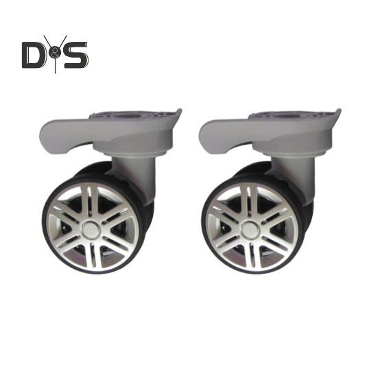1 пара универсальных сменных колес, малошумные двухрядные колеса большого размера для чемодана на колесиках, ремонтные колеса для дорожного чемодана, аксессуары, колеса