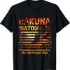Hakuna Matoddler Папа Мама Смешная Милая Анимированная Классическая Семейная Футболка
