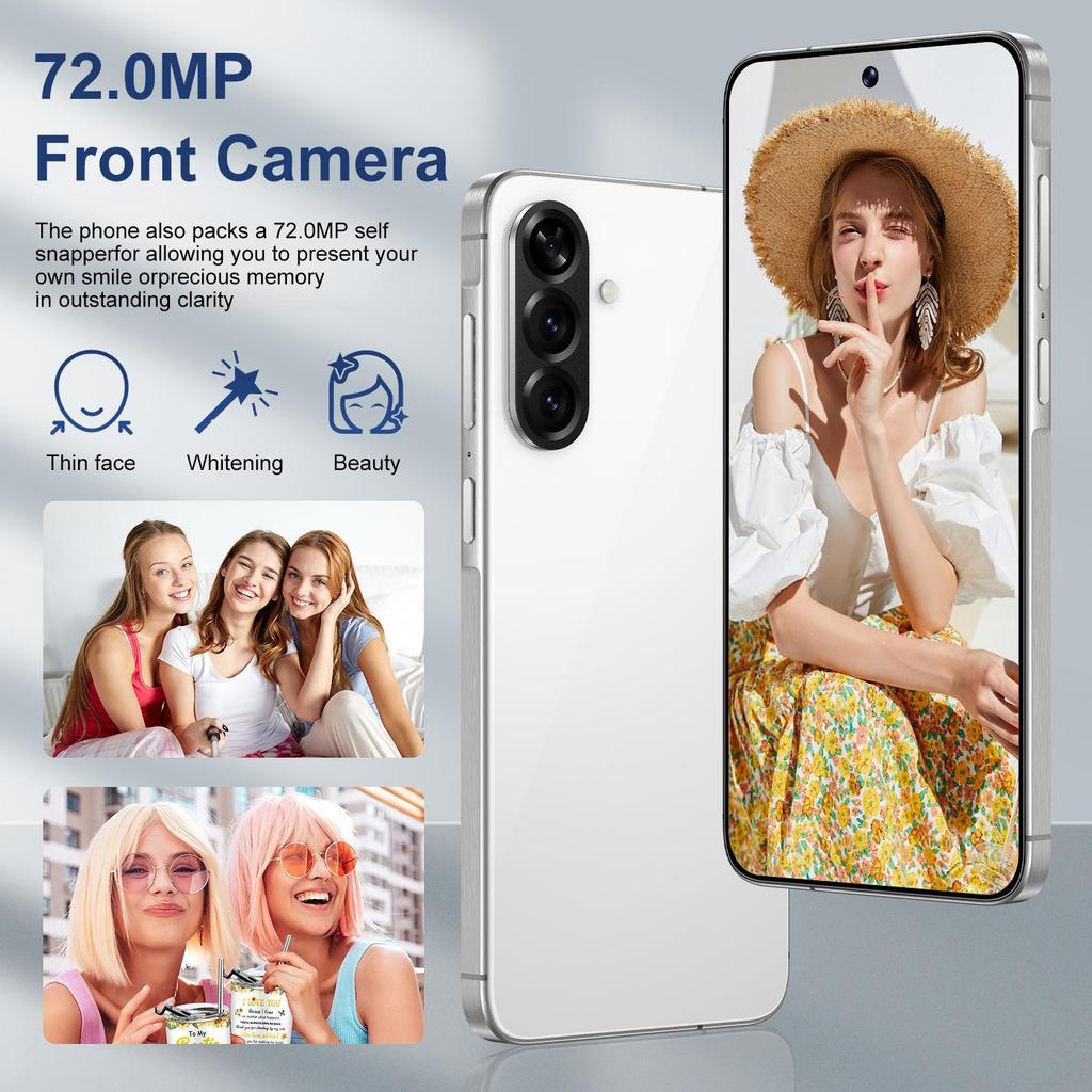 Смартфон A56 16 ГБ + 1 ТБ Android 7,3" Большой экран, Популярен для дропшиппинга