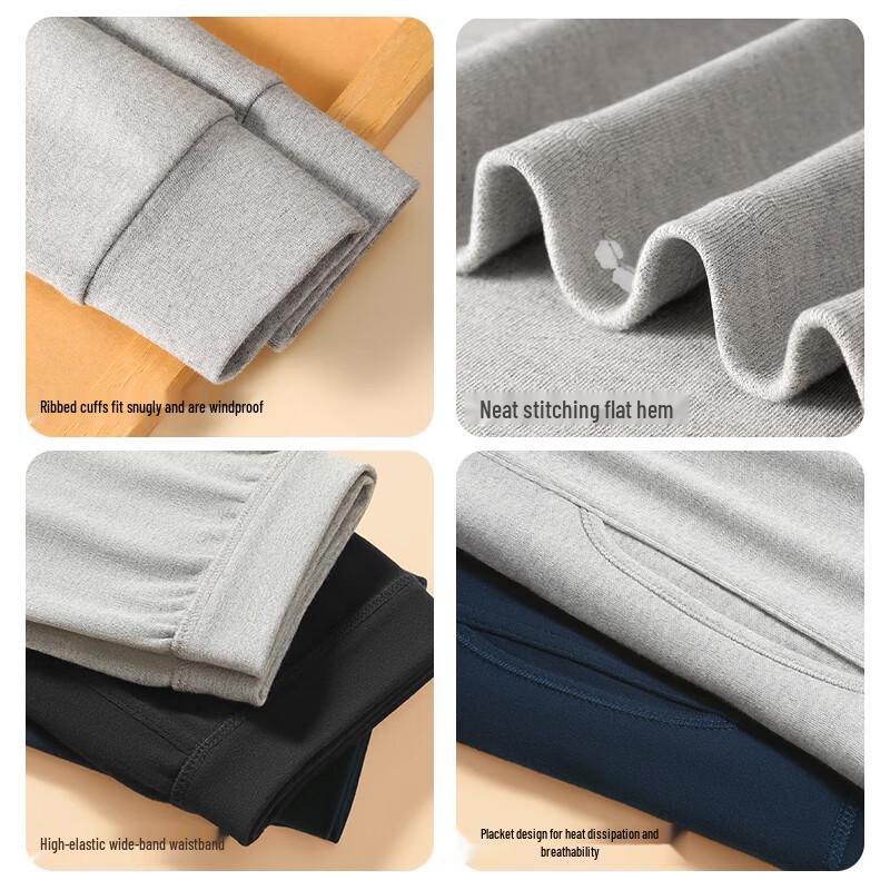 Langsha Teen Boys' Pure Cotton Thermal Underwear Set