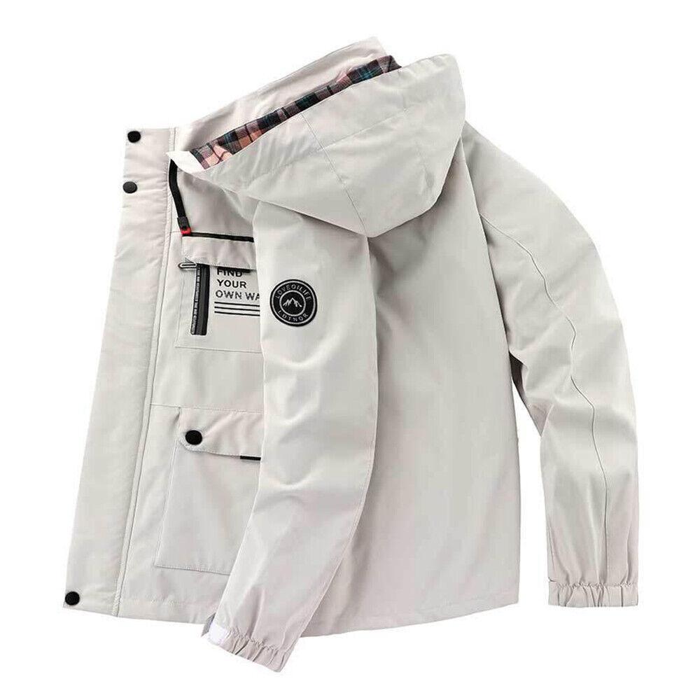 Мужская осенняя ветровка-бомбер, водонепроницаемая спортивная куртка на открытом воздухе, теплое пальто