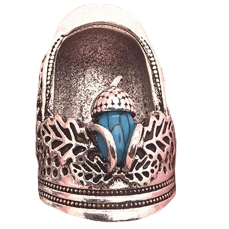 Прочный наперсток из сплава для любителей шитья и рукоделия, предлагающий открытый дизайн, гибкость и удобную посадку