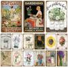 Outdoor Indoor Home Wall Decorative Plaque Plates Farm Birds Retro Tin Sign Gardening Metal Sign Vintage Metal Sign For Garden