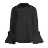 Women's Solid Colour Blouse Tops Ruffle Sleeve Blouse