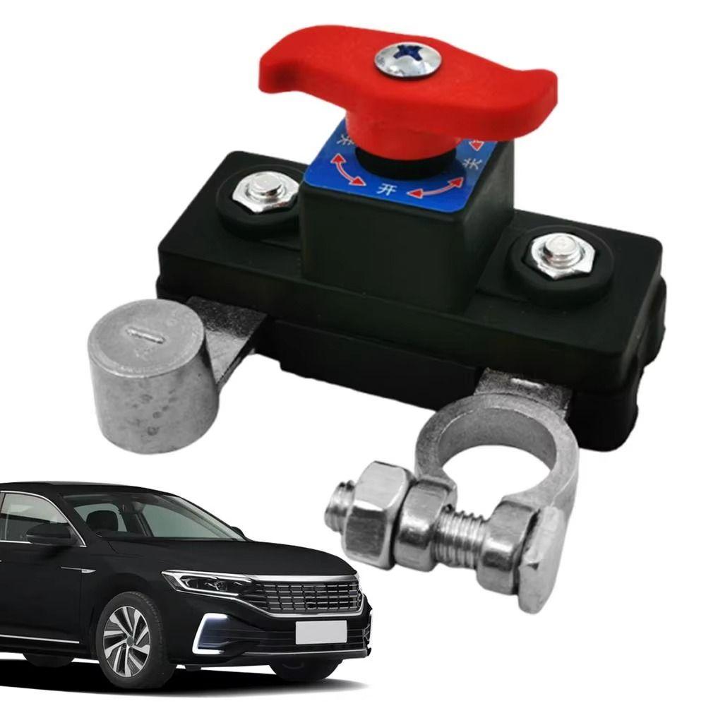 Quick Cut-off Car Battery Disconnect Switch 12V/24V Anti-leakage Switch for RV/ATV/Car/Boat
