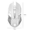 Gaming Mouse Rechargeable 2.4GWireless Bluetooth Mouse Mute Ergonomic Mouse for Computer Laptop LED Backlit Mice for IOS Android