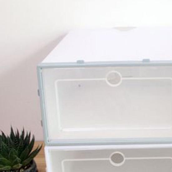 Держатель для обуви Прозрачный легкий полипропиленовый прозрачный пластиковый штабелируемый органайзер для обуви для дома