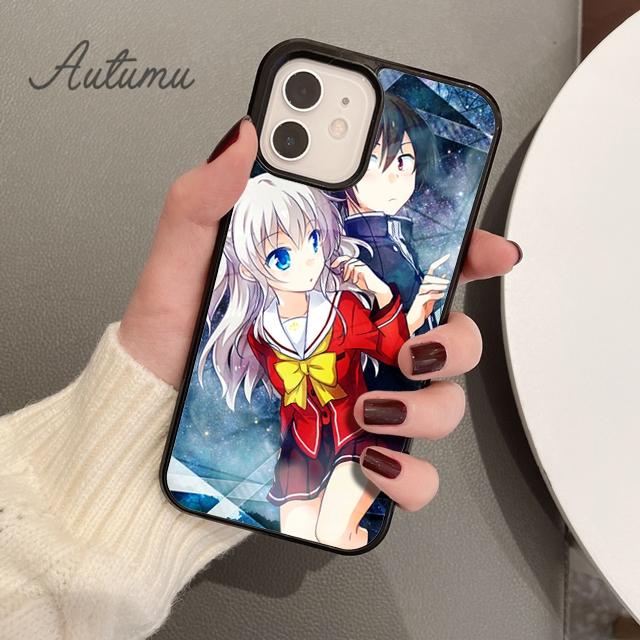 Аниме чехол для телефона Шарлотта для iPhone 11 12 13 14 Pro Max mini X XR XS SE 2020 5 6S 7 8 Plus Samsung Galaxy S21 S22 Крышка-накладка