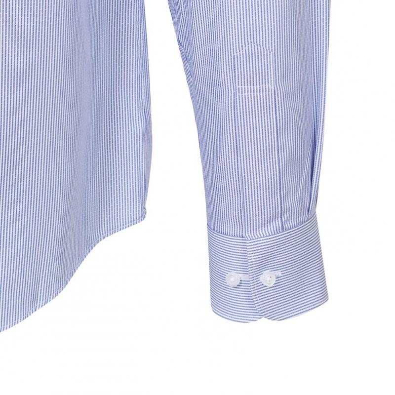Daks 26ss Хлопковая смесовая рубашка в полоску Regular Fit, простая в уходе Dmp1shdl120b1