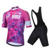 RAPHA Performance Cycling Jersey Set Men Women Mountain Road Bike Short Sleeve Breathable Milk Silk
