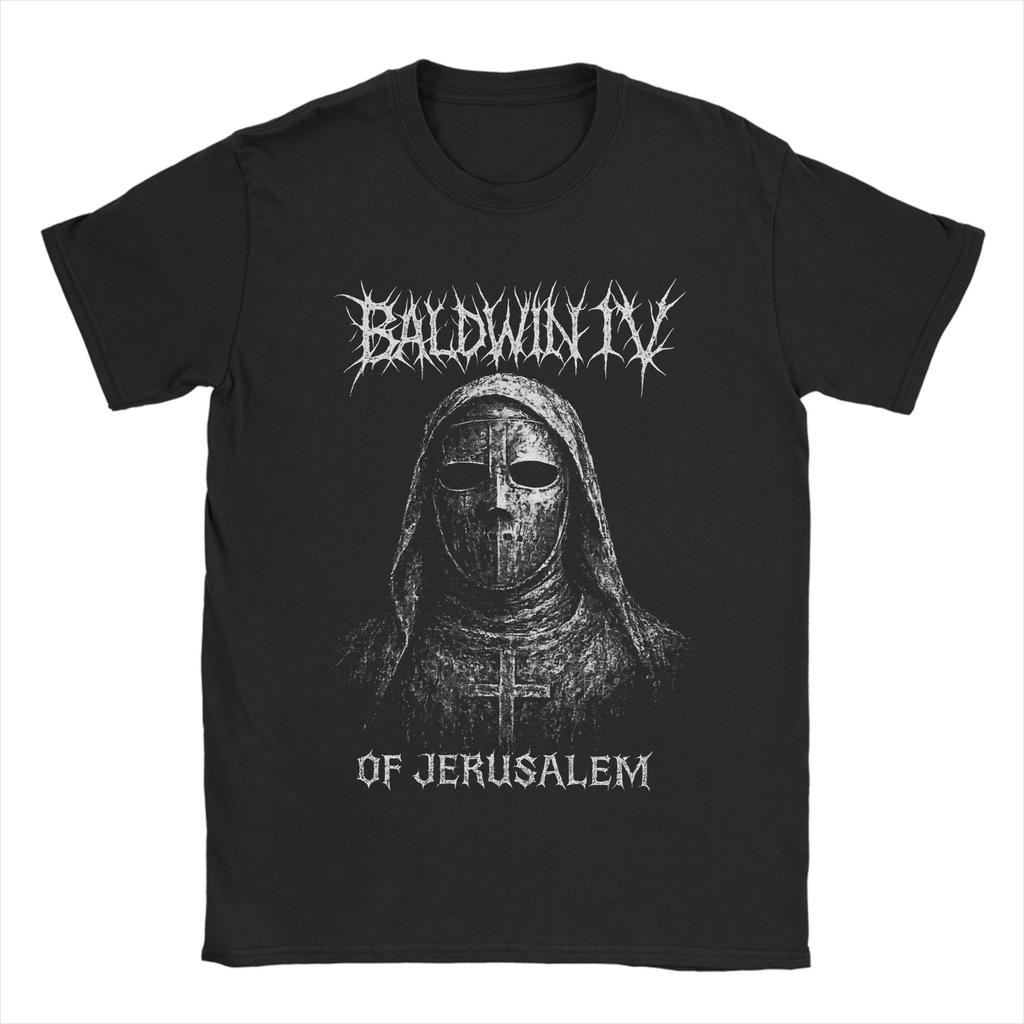 Baldwin IV of Jerusalem T Shirt for Men 100% Cotton Novelty T-Shirts Round Collar Tee Shirt Short Sleeve Clothes Gift Idea