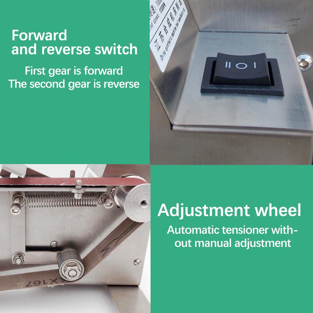 Маленькая шлифовальная машина 180 Вт, ленточная шлифовальная машина, 7 скоростей, регулируемая бытовая электрическая полировальная машина