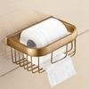Paper Holders Chrome Finish Wall Mounted Bathroom Accessories Toilet Paper Holders Black Bathroom WC Basket Tissue Holder 81358