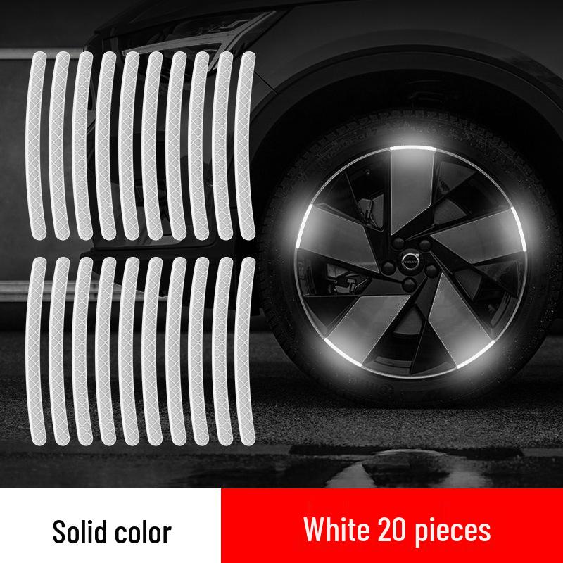 High-Reflective Wheel Hub Rim Stickers for Cars, Motorcycles, and Electric Vehicles