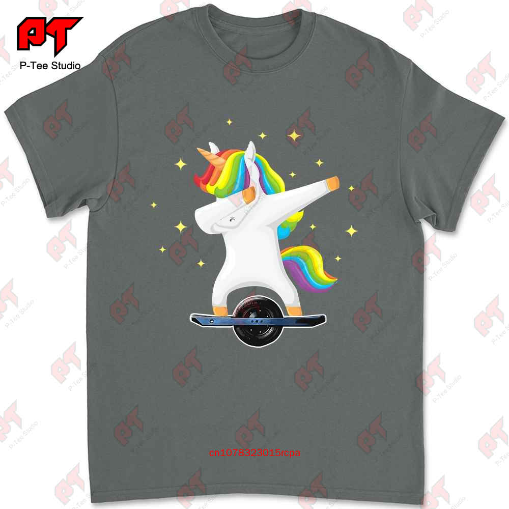 Skating Dabbing Unicorn On Onewheel Tshirt KJ61