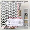 Black and white wave line bathroom curtain Minimalist design bathroom dry and wet separation PEVA waterproof material