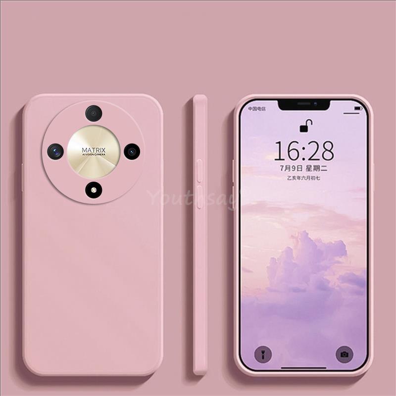 Чехол для Honor X9b Силиконовый Жидкий Оригинальный Для Honor X9b X9a X8A X7A Чехол-бампер TPU Мягкий Защитный Чехол Honor X9b