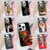 Чехол для телефона с рисунком Рука Змея Цветок Для iPhone 17 Air 15 16e 14 13 Pro Max Coque 12 11 Pro Max PLUS чехол
