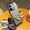 Чехол для телефона для OPPO A5 Pro A3 A5X A3X A80 A60 A40 A58 A18 A38 A98 A58 A79 Блестящий бриллиантовый чехол с сердечком, противоударный чехол-подставка