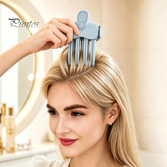 Быстро нагревающийся инструмент для волос, нагреваемый зажим для прикорневого объема, 2 регулируемые температуры, тонкий плоский салонный зажим-расческа, электрический для мужчин и женщин, беспроводной