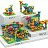 Marble Race Run Block Small Size Building Blocks Maze Ball Funnel Slide Blocks DIY Creative Assemble Bricks Toys for Kids Gift