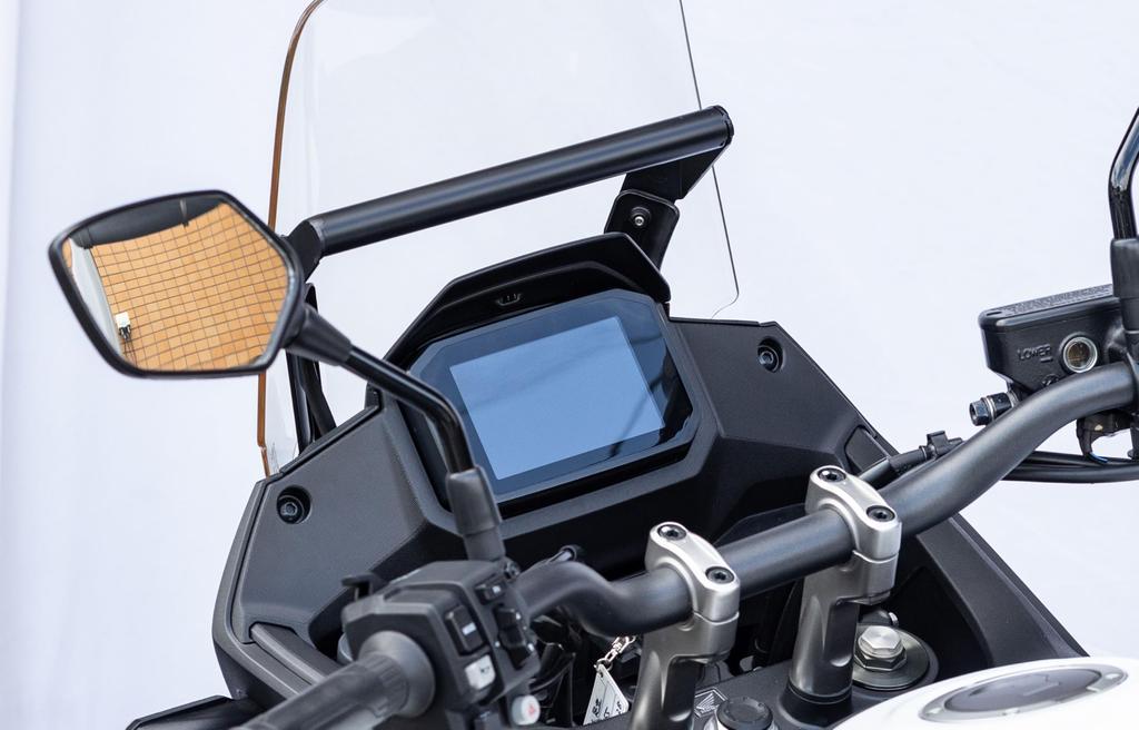 Kijima Motorcycle Mount Bar Stay Black for Transalp 22.2mm ('23-) 204-0714