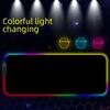 RGB LED Luminous Gaming Mouse Pad with Lock Edge - Oversized Mat for E-Sports and Office Use
