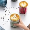 Керамическая кофейная кружка с глазурью - Термостойкая чашка большой вместимости для латте-арта, чая и согрева рук, креативный дизайн в американском стиле