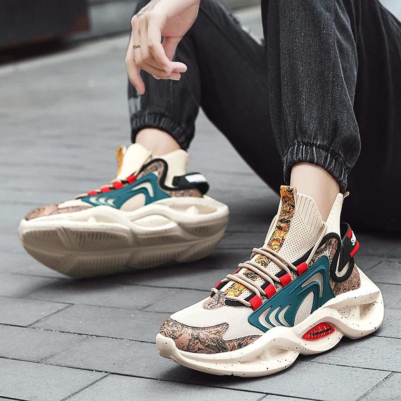 Обувь для мужчин Кроссовки Весенняя мода Легкие уличные дышащие мужские кроссовки Повседневные спортивные теннисные туфли для спортзала