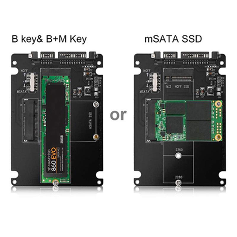 USB-адаптер M.2 NGFF на SATA, адаптер mSATA на USB, конвертер SATA 3.0, внешний USB-адаптер mSATA M.2 NGFF на SATA3, плата-райзер
