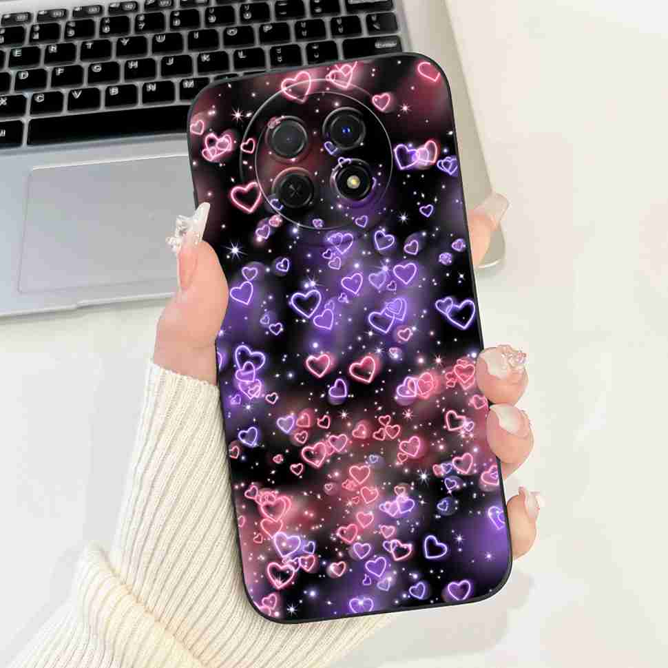For Huawei nova Y91 Case STG-LX1 Cute Cartoon Rabbit Soft Silicone Cover For Huawei Enjoy 60X STG-AL00 6.95" Butterfly Shell